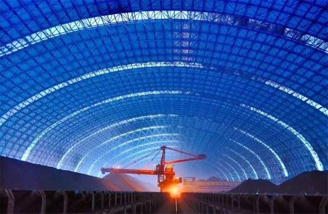 内江亿优钢构工程师为您解析原料场封闭技术的特点和类型